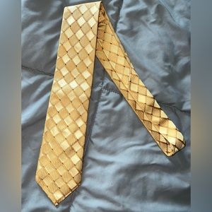 Gold Michael Kors silk neck tie